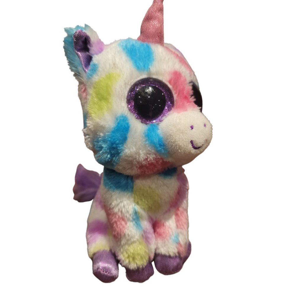 5/$20 🏷 Wishful Small Beanie Boo Rainbow Unicorn
